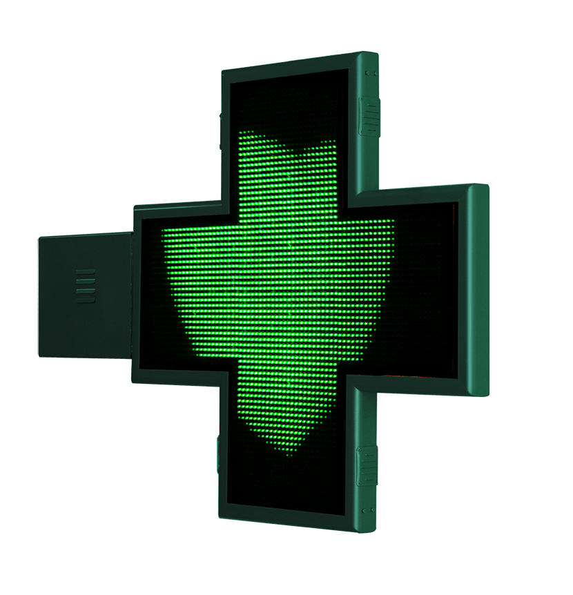 Cruz de Farmacia con animaciones 3D