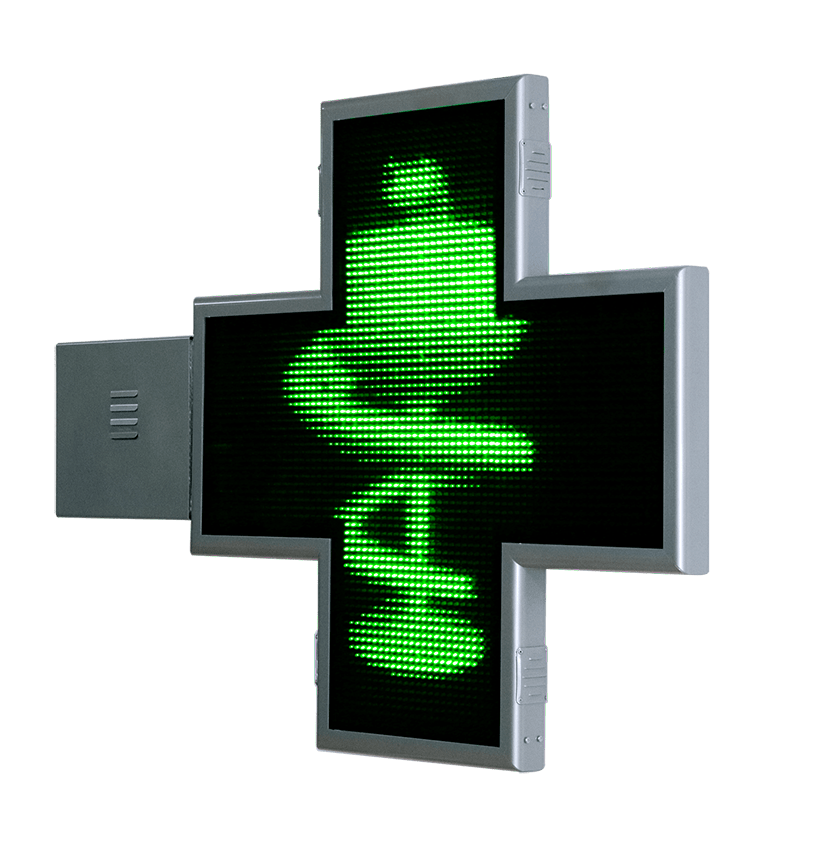 Cruz de Farmacia con animaciones 3D