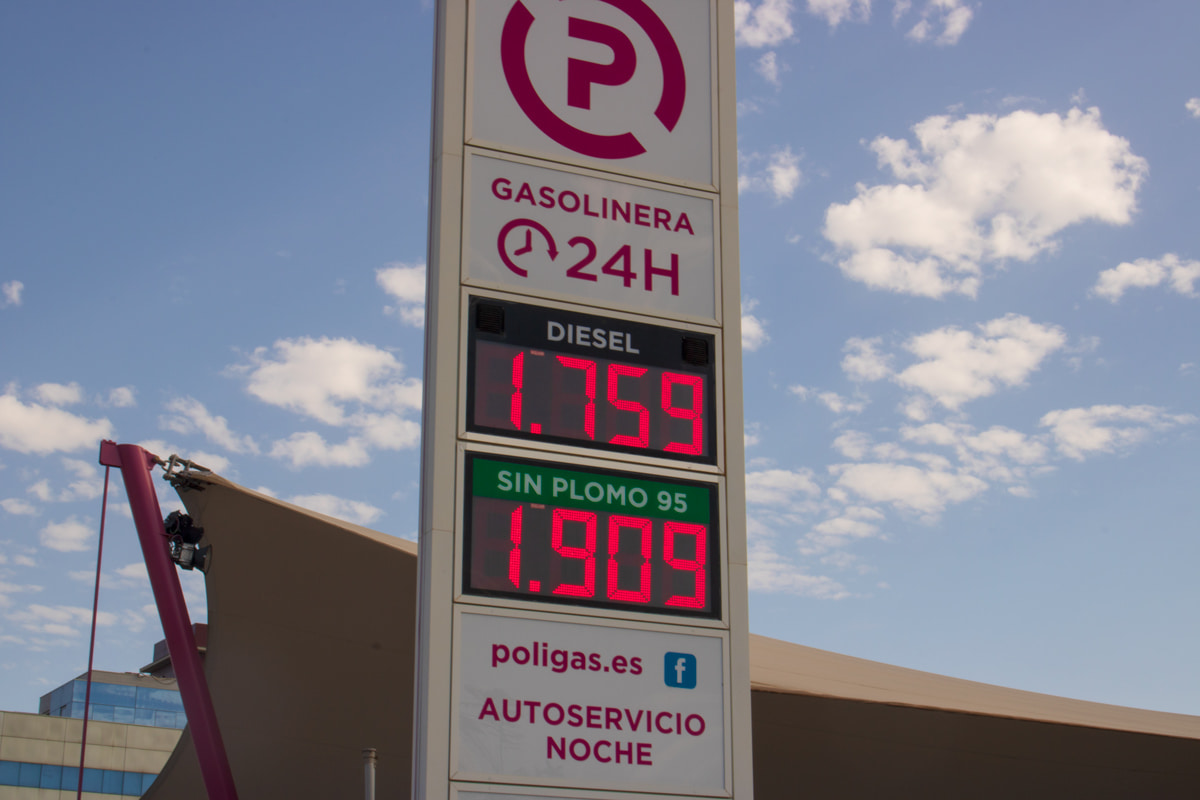 precios led combustible gasolinera murcia Poligas
