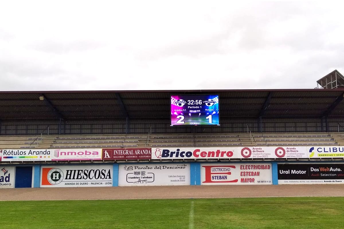 Videomarcador de fútbol en Burgos