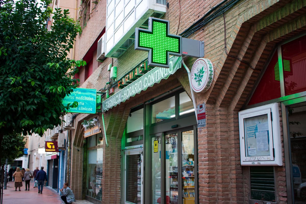 Cruz de Farmacia led en Murcia