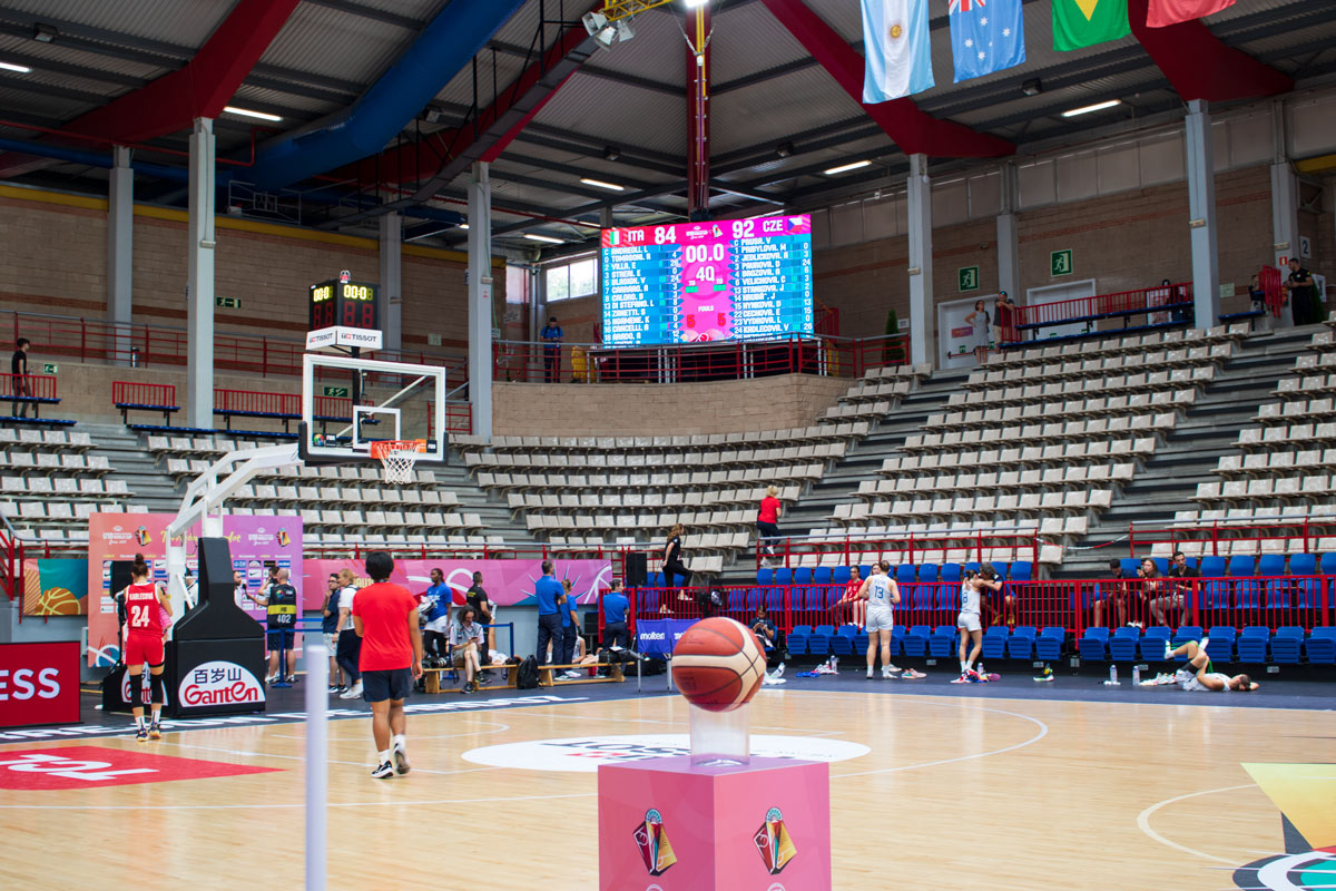 Pantallas LED deportivas en Madrid para el Mundial FIBA U19