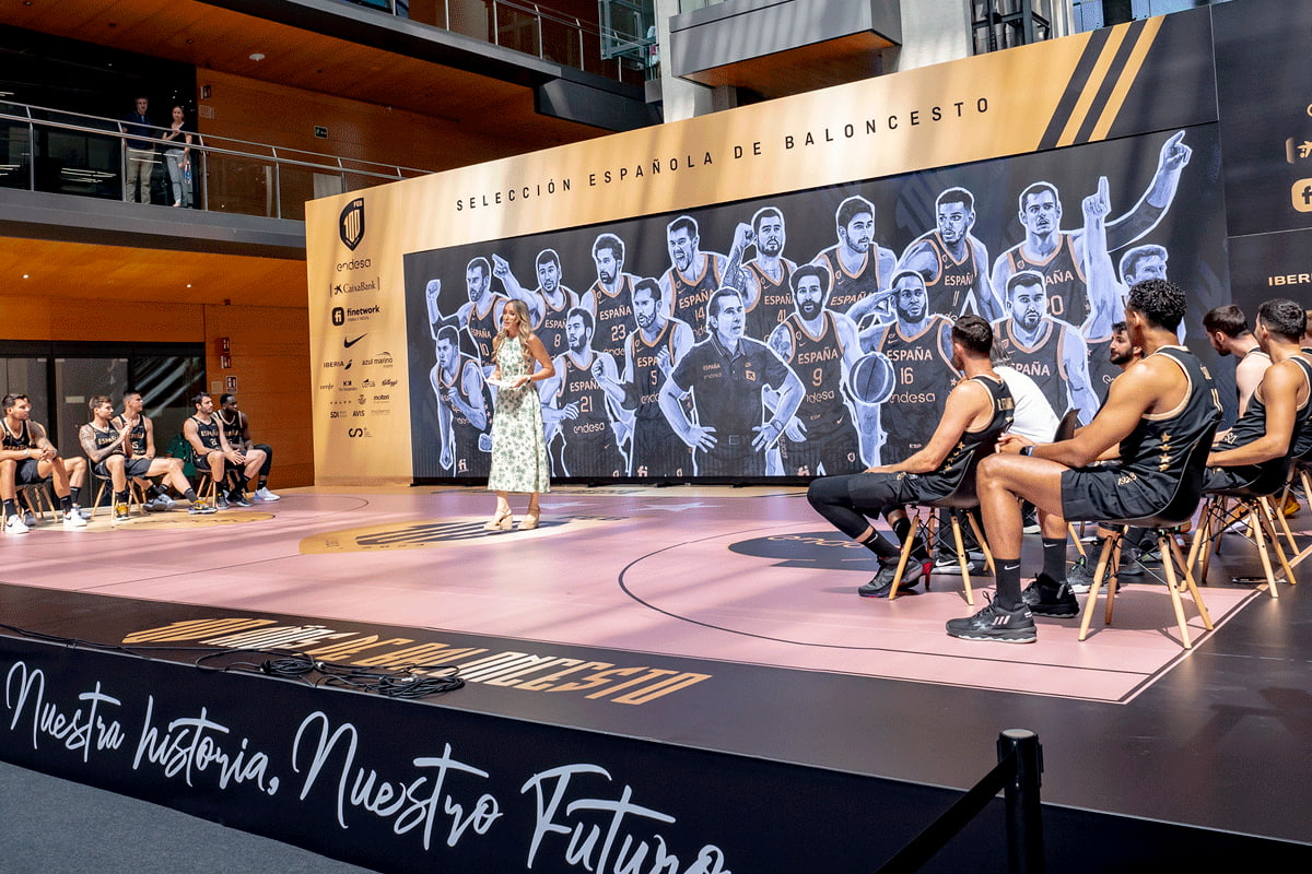 Pantalla led CUMA en madrid para la federación de baloncesto